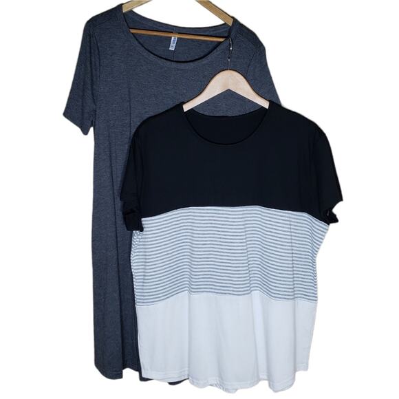 Korsis Dress Size XXL Striped Tee Bundle - Picture 1 of 8